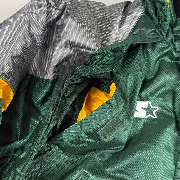 Vintage Green Bay Packers Football NFL Pro Line Starter Hooded Jacket Size Large - Picture 6 of 11